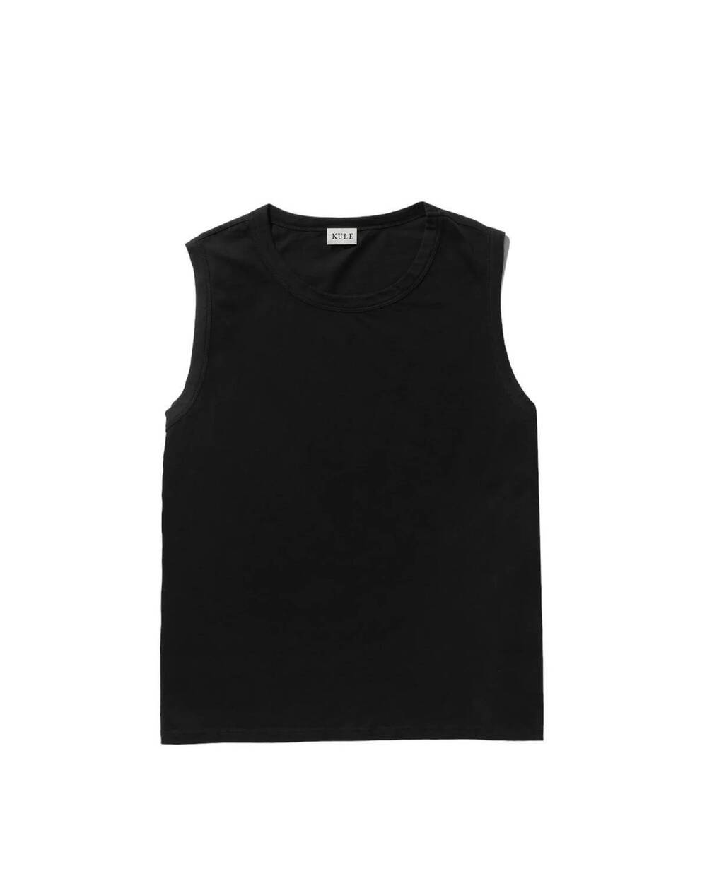 NEW KULE women's crew neck tank in black